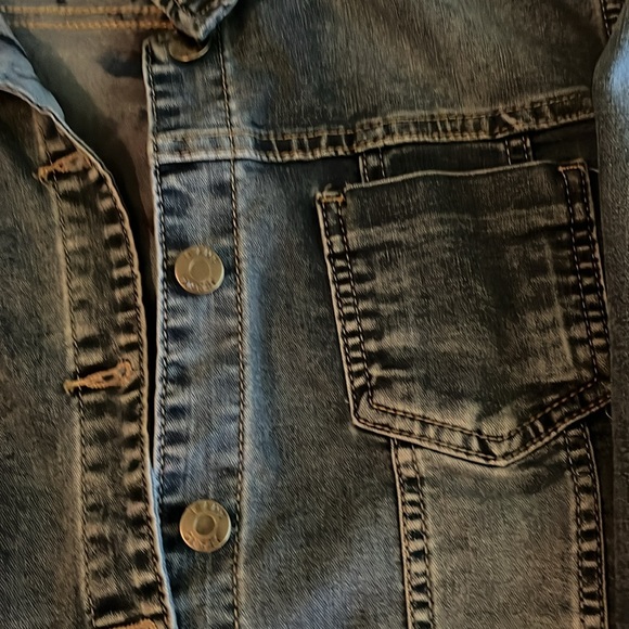 Unique Reversible Floral Denim Jacket by Local New York Artist - medium - Picture 5 of 6